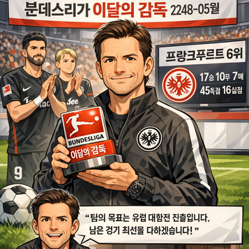분데스리가 리그 2248-05월 이달의 감독에 마테스 감